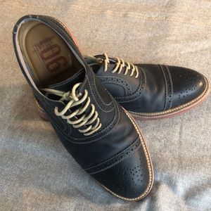 1901 Blue Leather Oxfords
